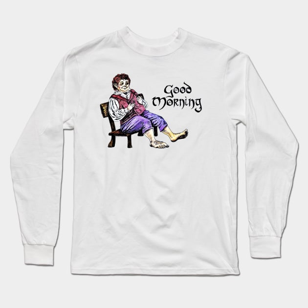 Bilbo Baggins Long Sleeve T-Shirt by BjorksBrushworks